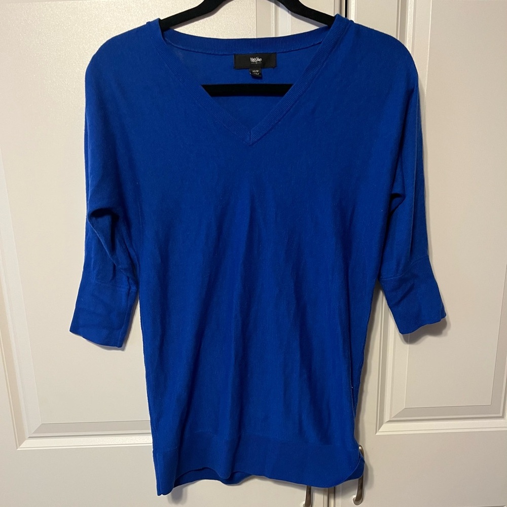 Royal Blue Knit light weight sweater size XS